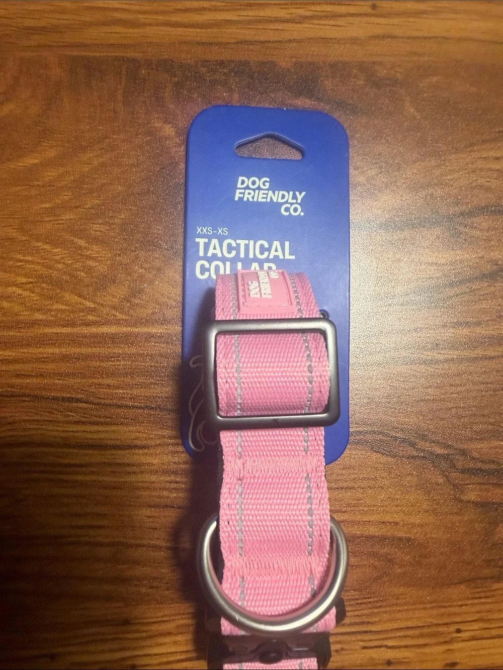 Tactical Dog Collar in Pink (XXS-XS)